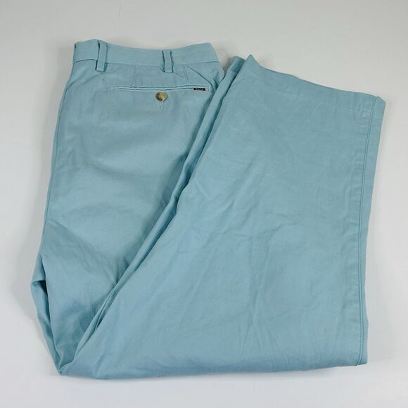 Polo Ralph Lauren 34 x 26 Classic Fit Khaki Pants Light Blue Pima Cotton Casual - Picture 1 of 5